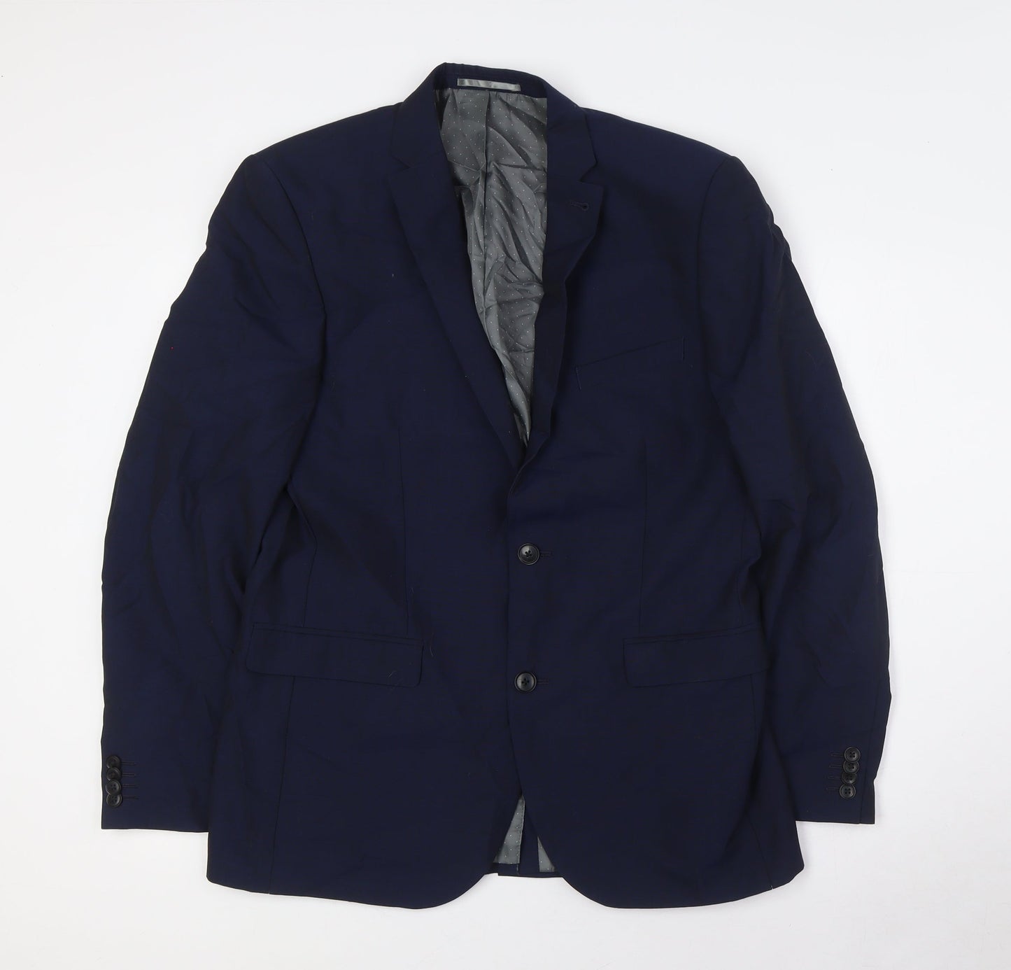 NEXT Mens Blue Wool Jacket Suit Jacket Size 40 Regular