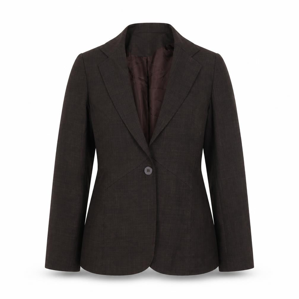 NL collection Womens Brown Jacket Size 8 Button