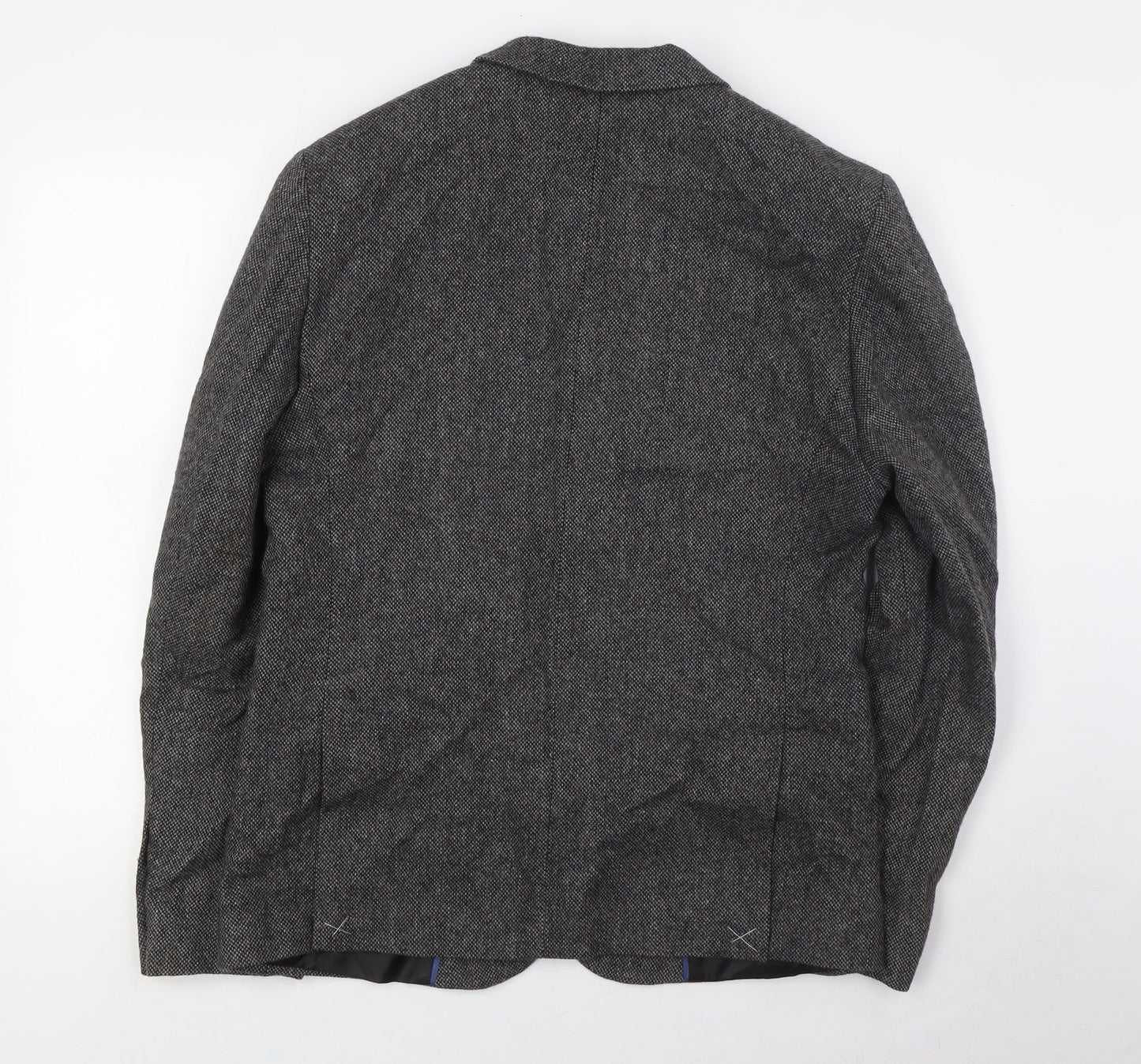 New Look Mens Grey Wool Jacket Suit Jacket Size 40 Regular