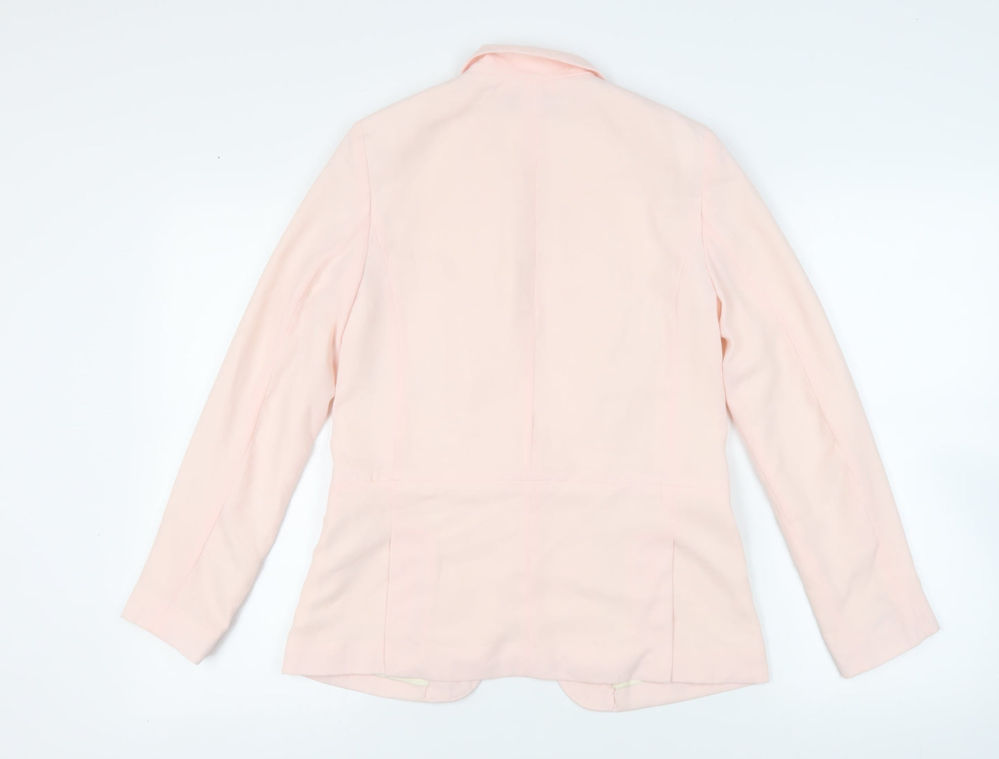 New Look Womens Pink Jacket Blazer Size 10 Button