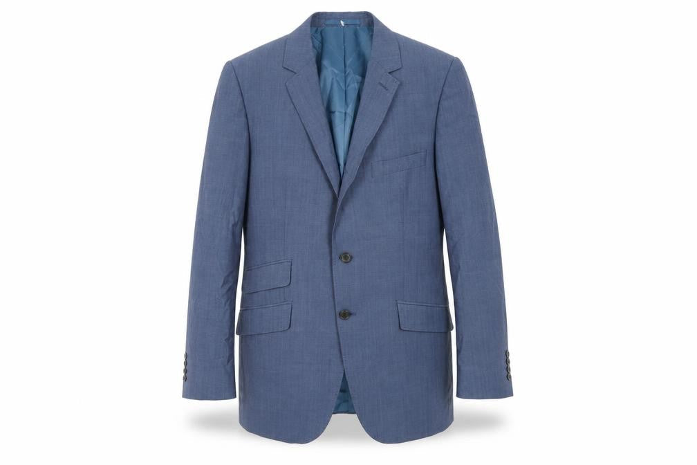 Marks and Spencer Mens Blue Wool Jacket Suit Jacket Size 42 Regular