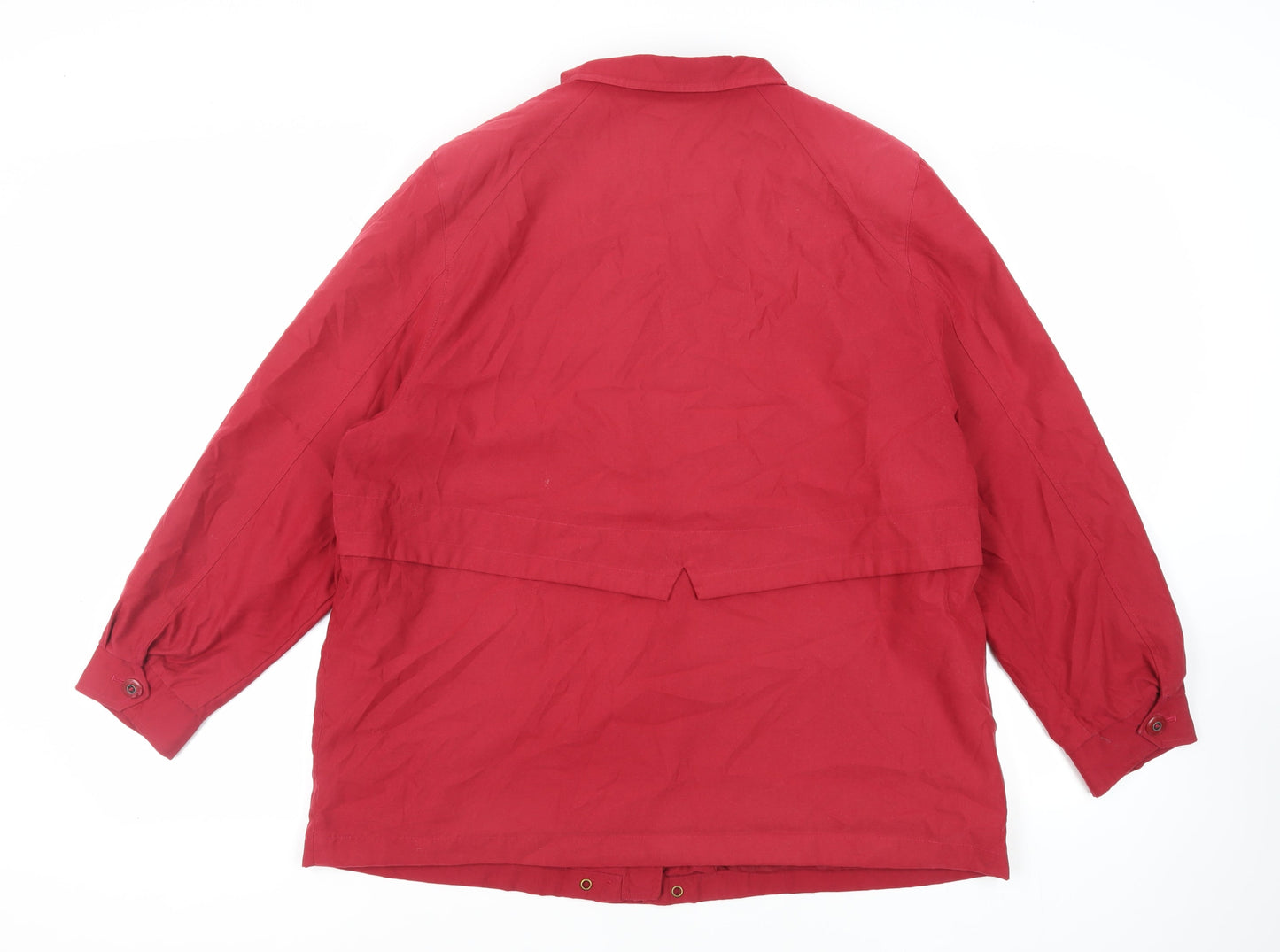 Marks and Spencer Womens Red Jacket Size 18 Zip - Lightweight