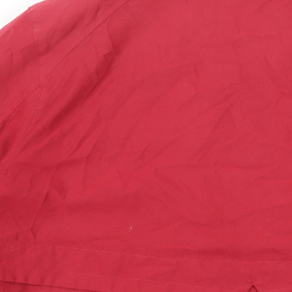 Marks and Spencer Womens Red Jacket Size 18 Zip - Lightweight