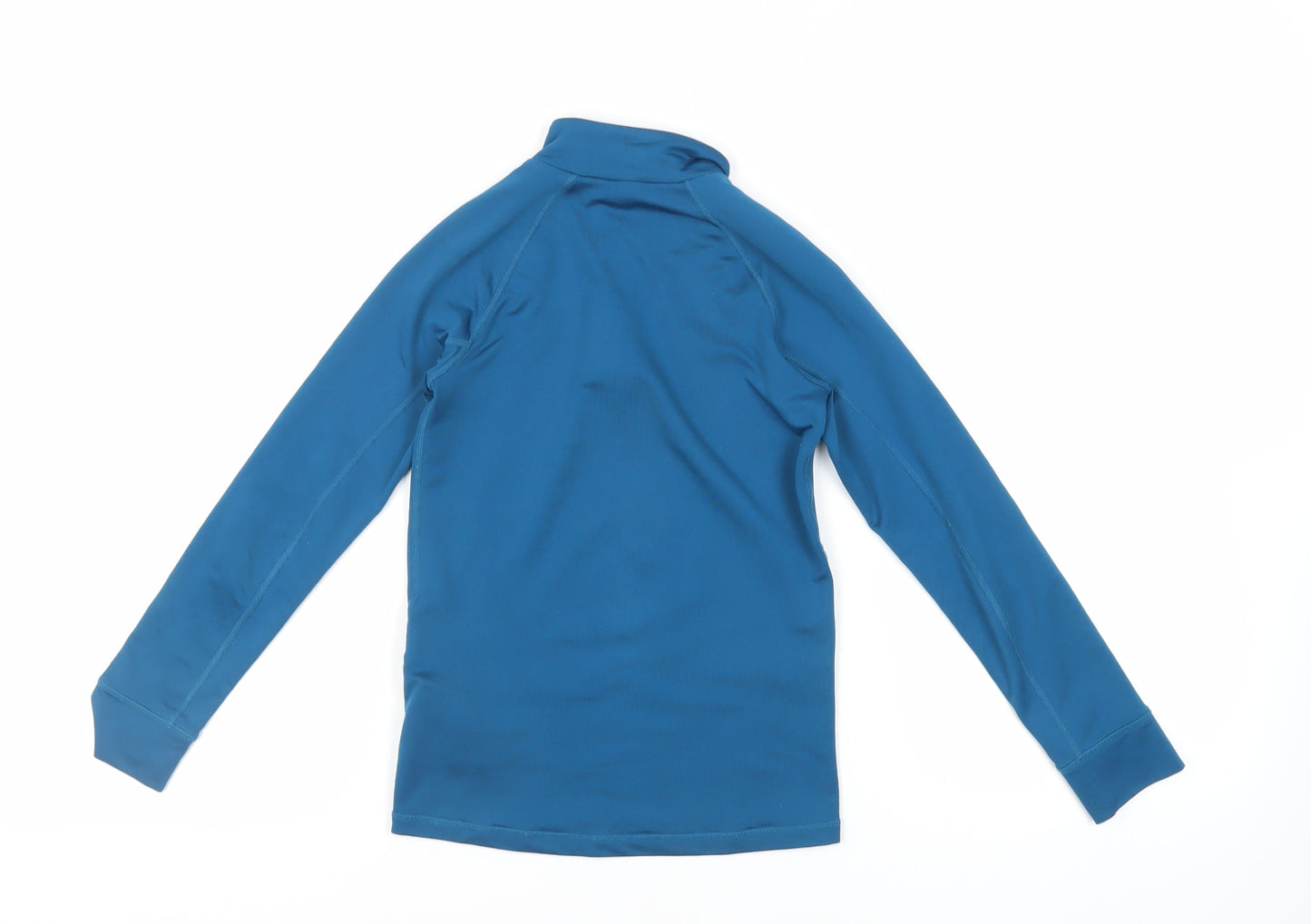 Oxylane Boys Blue Polyester Pullover Sweatshirt Size 10 Years Zip - Lightweight