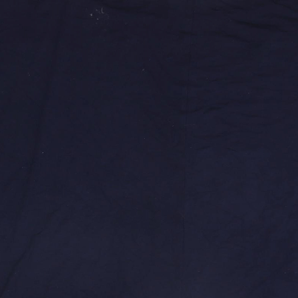 Per Una Womens Blue Floral Viscose Basic T-Shirt Size 12 Round Neck