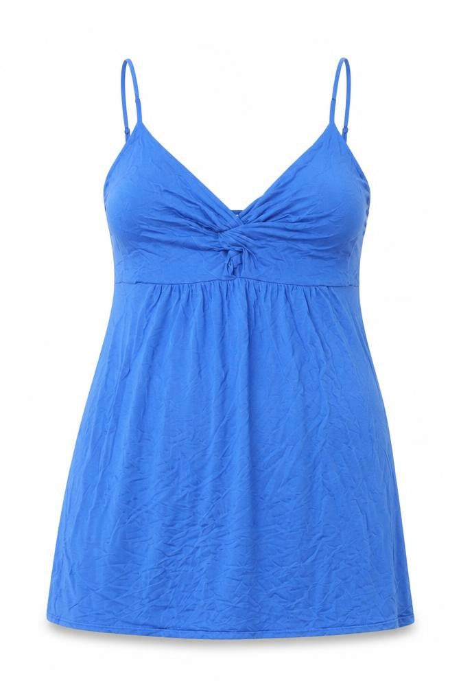 HOTOUCH Womens Blue Viscose Basic T-Shirt Size 2XL V-Neck