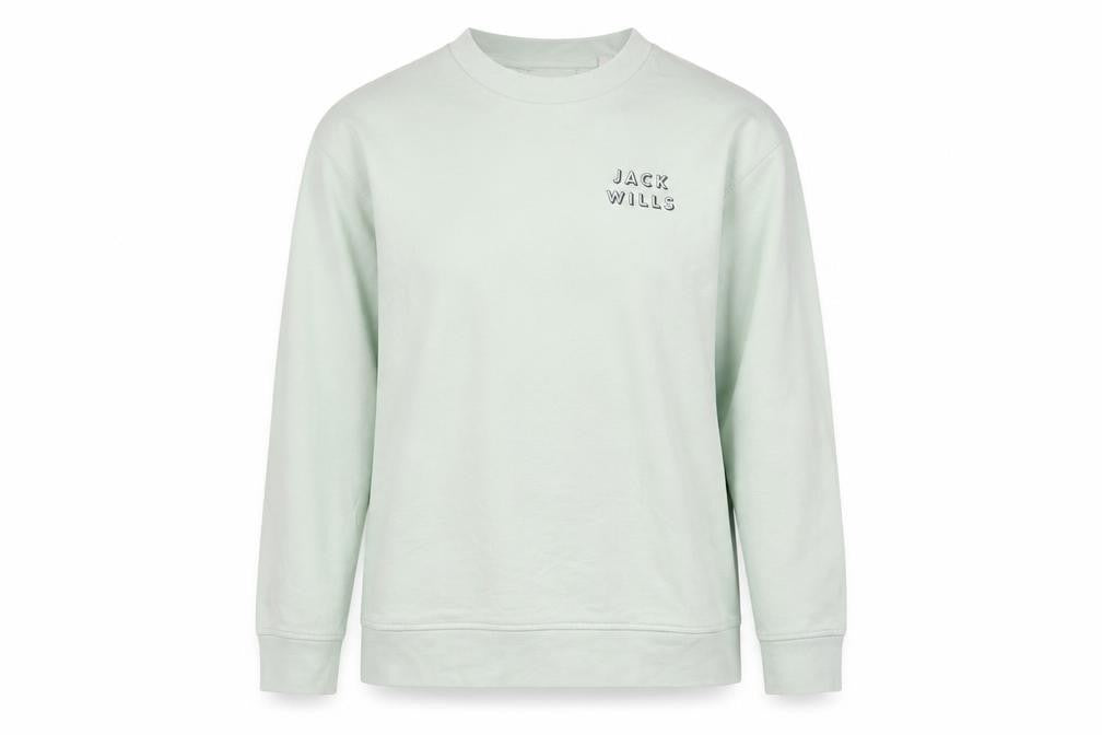 Womens UK 12 Regular Jack Wills Green Pullover Sweatshirt