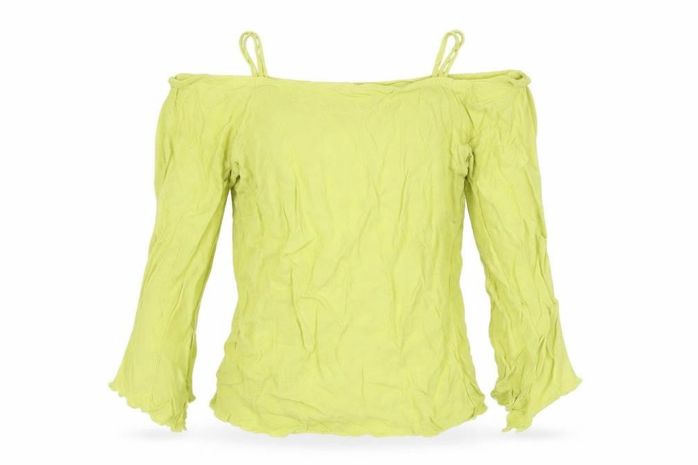 Wallis Womens Green Viscose Basic Blouse Size 10 Square Neck