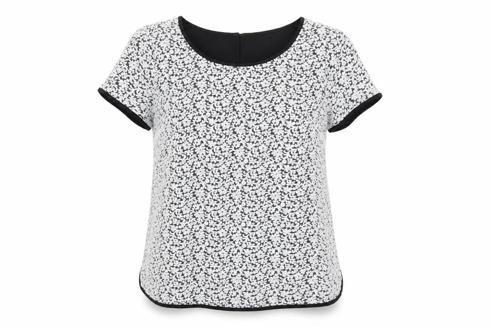 Womens UK Size 14 Lands' End Black Nylon T-Shirt