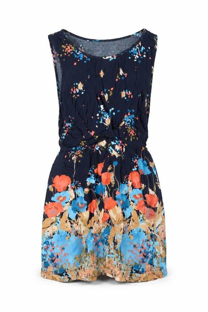 Miss Selfridge Womens Multicoloured Geometric Viscose A-Line Size 6 Round Neck Pullover