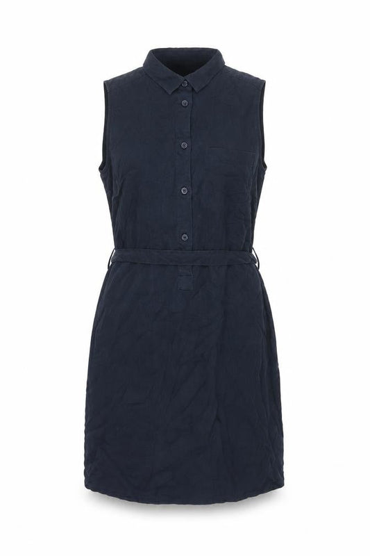 Jack Wills Womens Blue Lyocell Shirt Dress Size 10 Collared Button - Belted