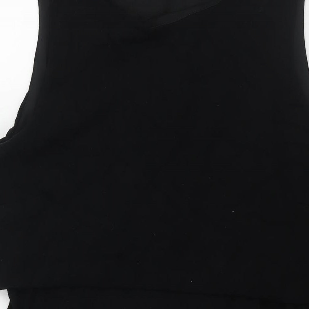 Phase Eight Womens Black Viscose Shift Size 18 Boat Neck Pullover