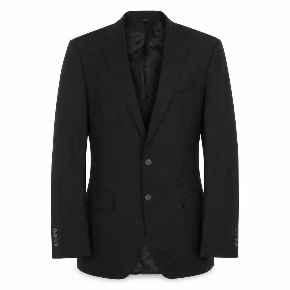 Marks and Spencer Mens Black Polyester Jacket Suit Jacket Size 40 Regular