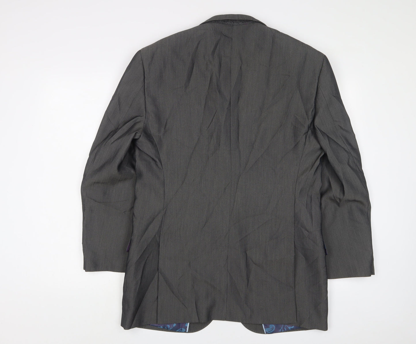 Jacamo Mens Grey Polyester Jacket Suit Jacket Size 40 Regular