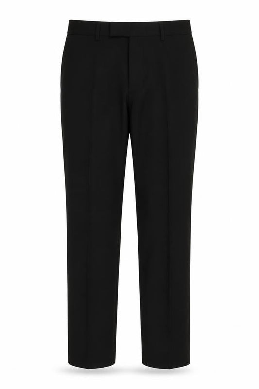 Kenneth Cole Mens Black Wool Trousers Size 34 in L31 in Regular Hook & Eye