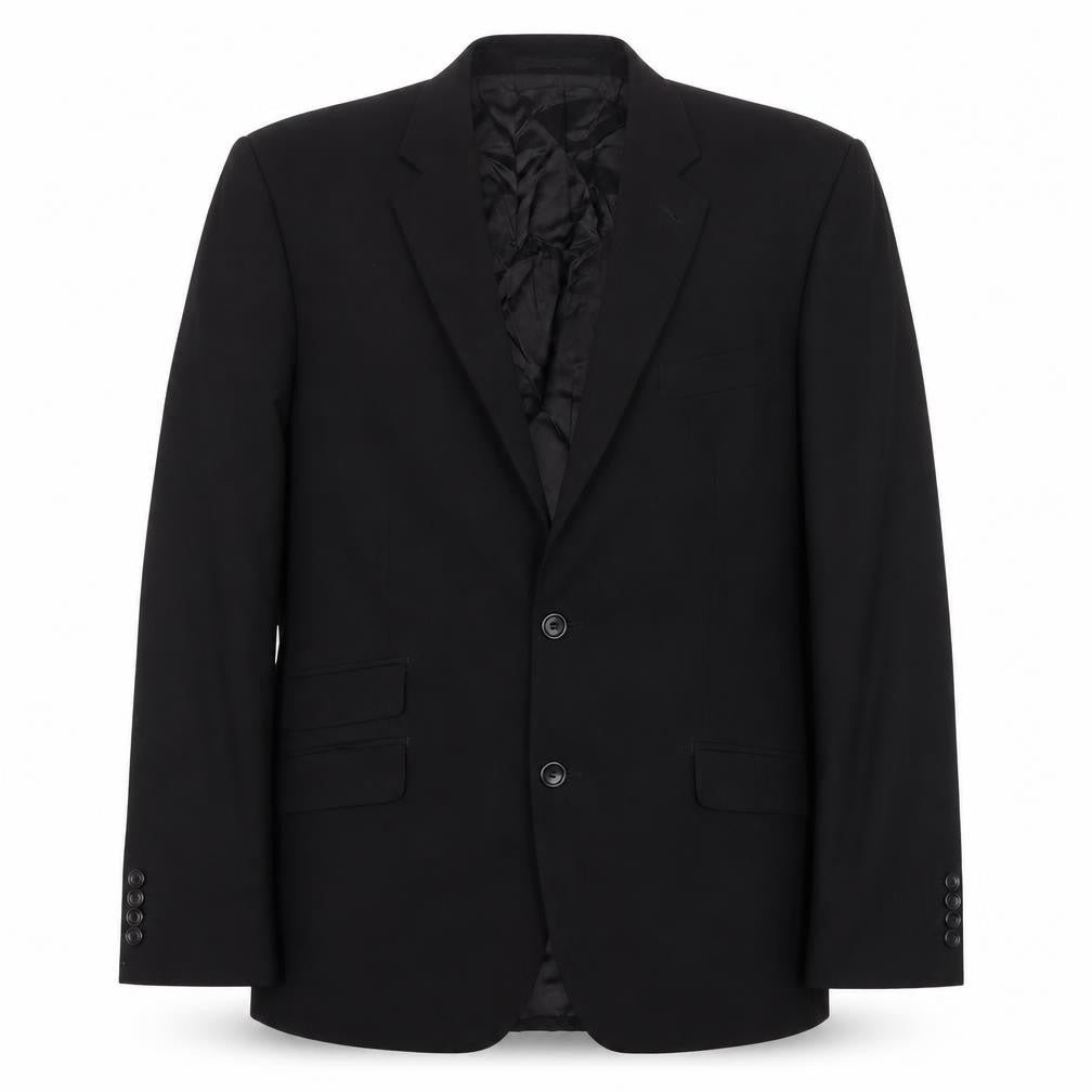 Mens 42 Chest Regular Kenneth Cole Black Two-Button