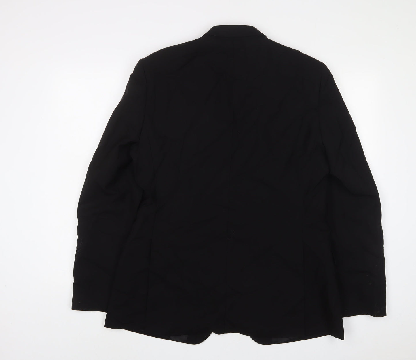 Kenneth Cole Mens Black Wool Jacket Suit Jacket Size 42 Regular