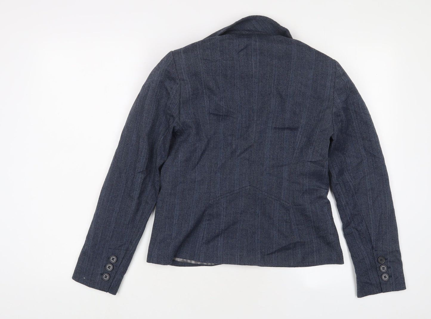 NEXT Womens Blue Jacket Blazer Size 10 Button