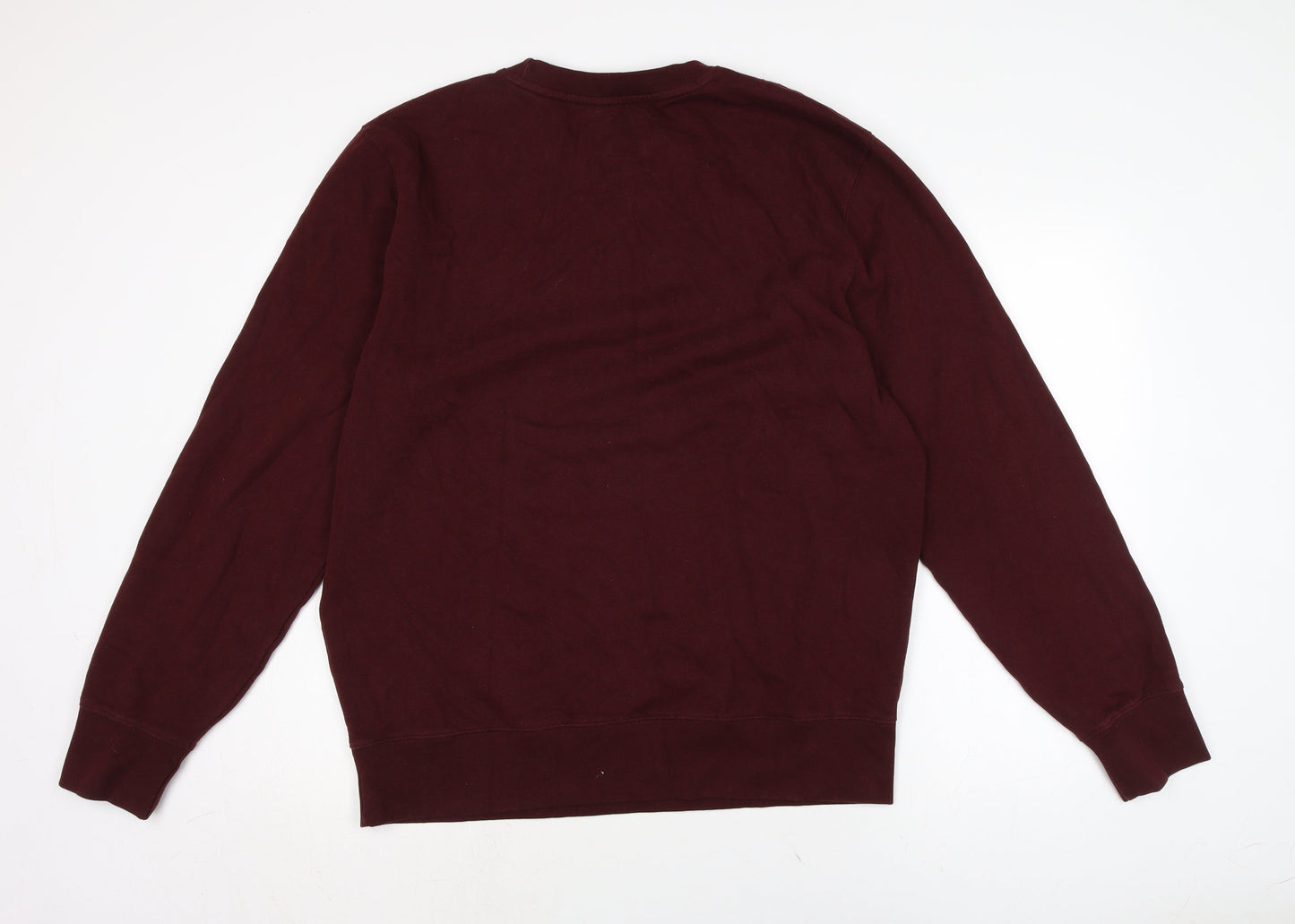 American Eagle Mens Red Cotton Pullover Sweatshirt Size L