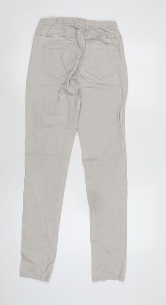 picee Womens Beige Cotton Blend Tapered Jeans Size 14 L31.5 in Regular