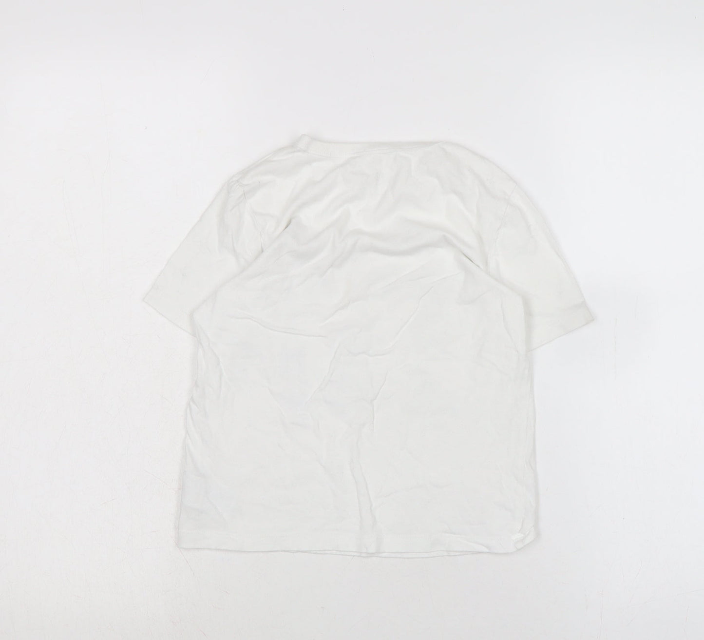 Gap Boys White Houndstooth Cotton Basic T-Shirt Size S Henley