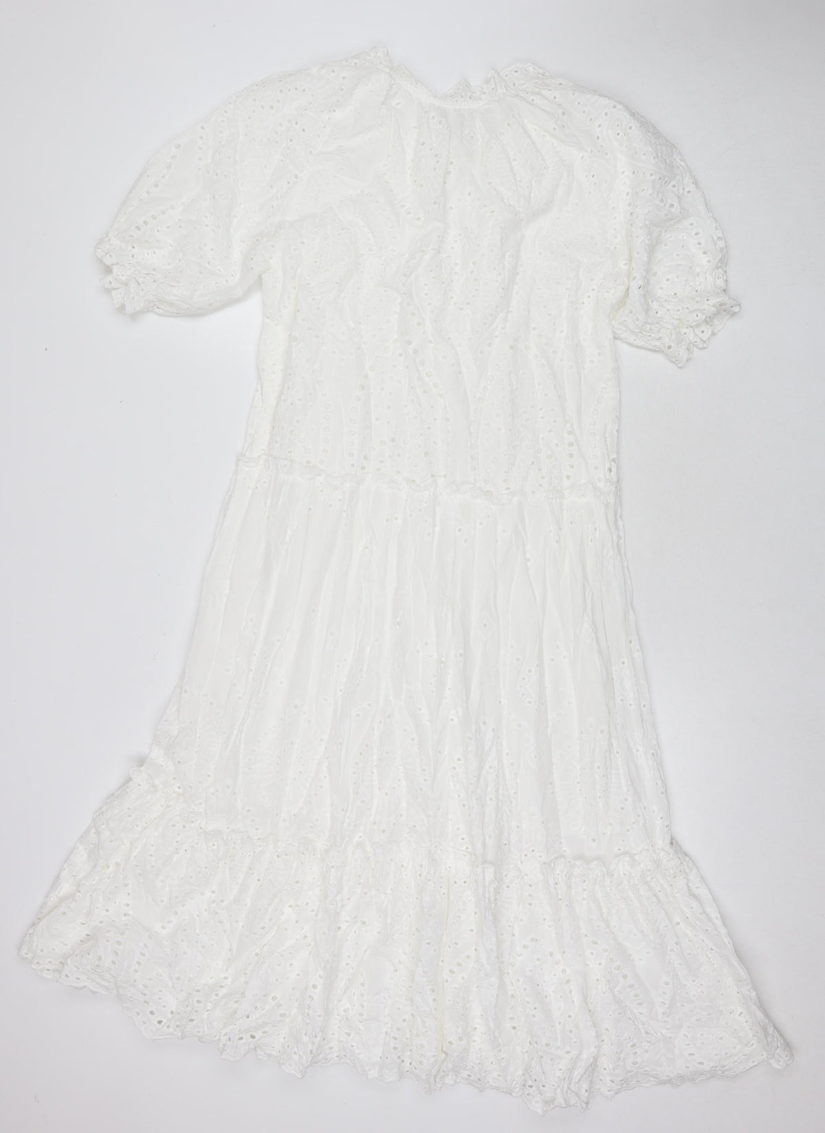 Drole De Copine Womens White Cotton A-Line Size S Round Neck Pullover - Size S/M