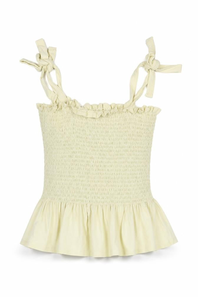 Womens UK Size S Brave Soul Yellow Cotton Blouse