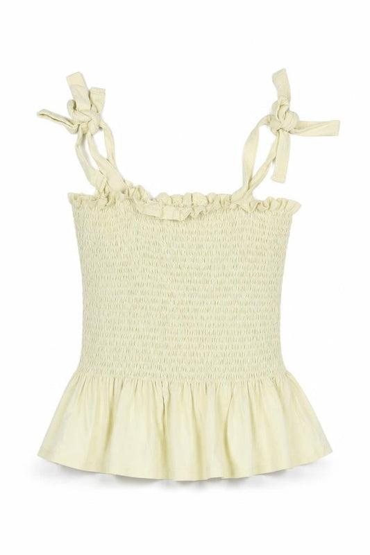 Womens UK Size S Brave Soul Yellow Cotton Blouse