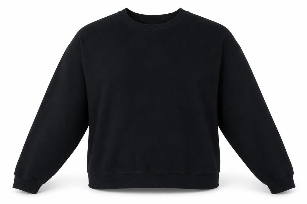 PRETTYLITTLETHING Womens Black Cotton Pullover Sweatshirt Size M