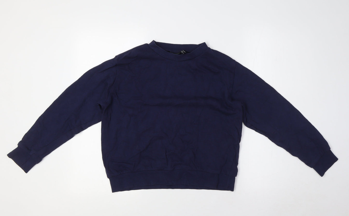 ASOS Womens Blue Cotton Pullover Sweatshirt Size 8
