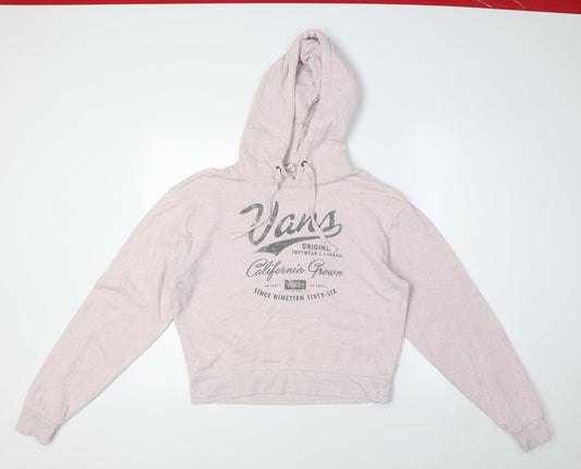VANS Womens Pink Cotton Pullover Sweatshirt Size XS - Pale Pink