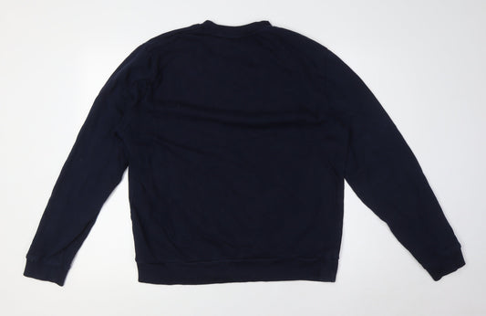 ASOS Mens Blue Cotton Pullover Sweatshirt Size L