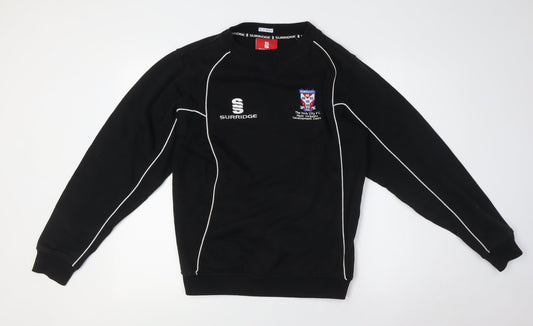 Surridge Mens Black Cotton Pullover Sweatshirt Size S - York City FC
