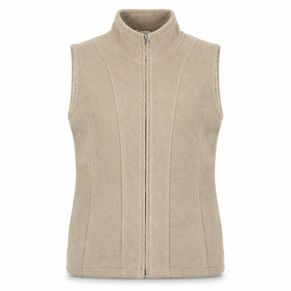 EWM Womens Beige Gilet Jacket Size 14 Zip