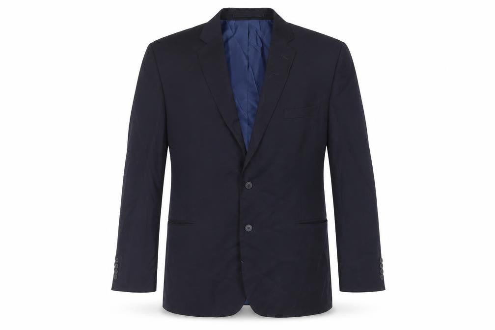 Marks and Spencer Mens Blue Polyester Jacket Suit Jacket Size 48 Regular