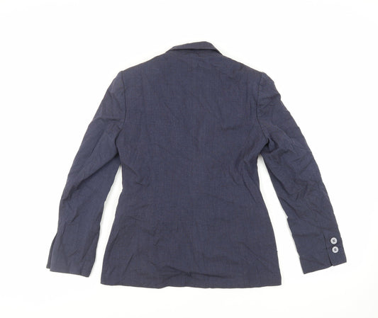 NEXT Womens Blue Jacket Blazer Size 6 Button