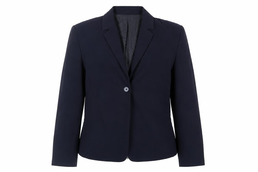 Marks & Spencer Womens Blue Jacket Blazer Size 12 Button