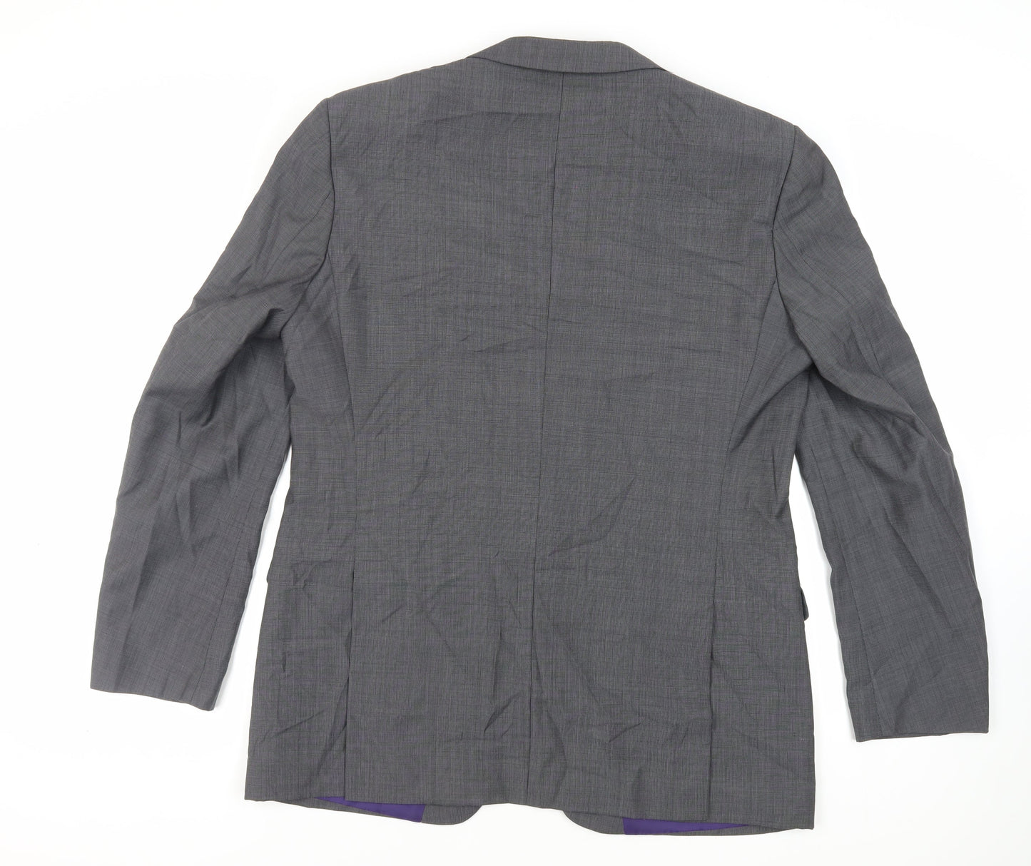Marks and Spencer Mens Grey Polyester Jacket Suit Jacket Size 44 Regular