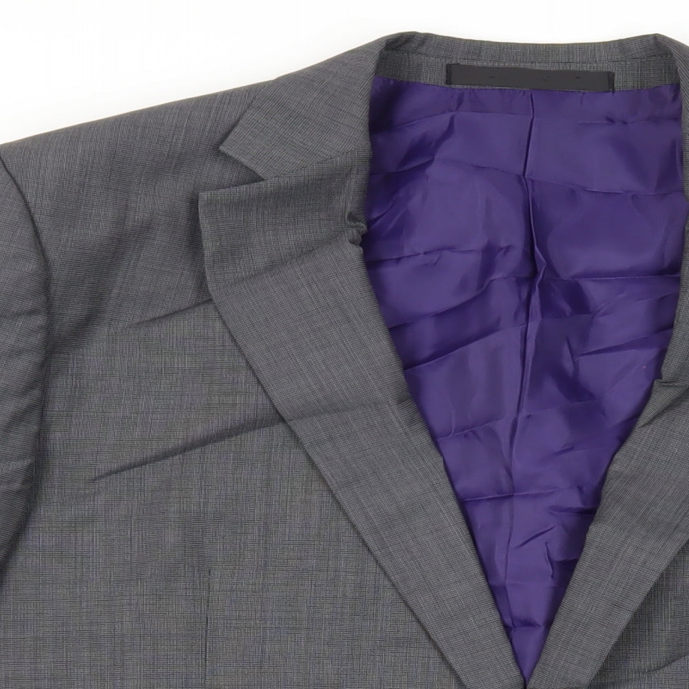 Marks and Spencer Mens Grey Polyester Jacket Suit Jacket Size 44 Regular