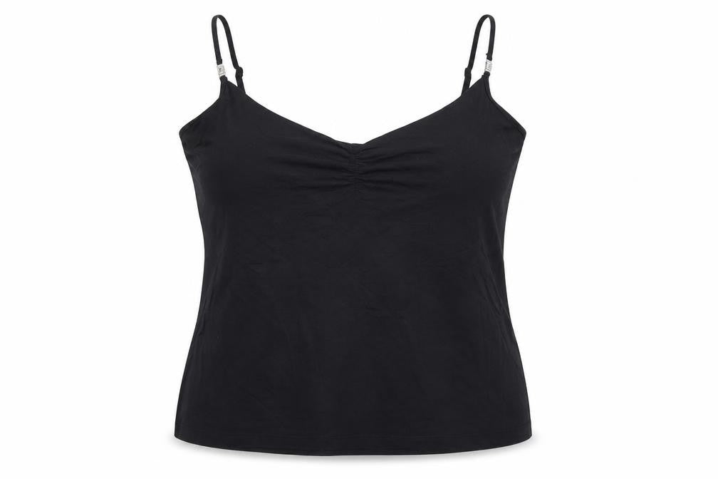NEXT Womens Black Polyamide Camisole T-Shirt Size 18 V-Neck