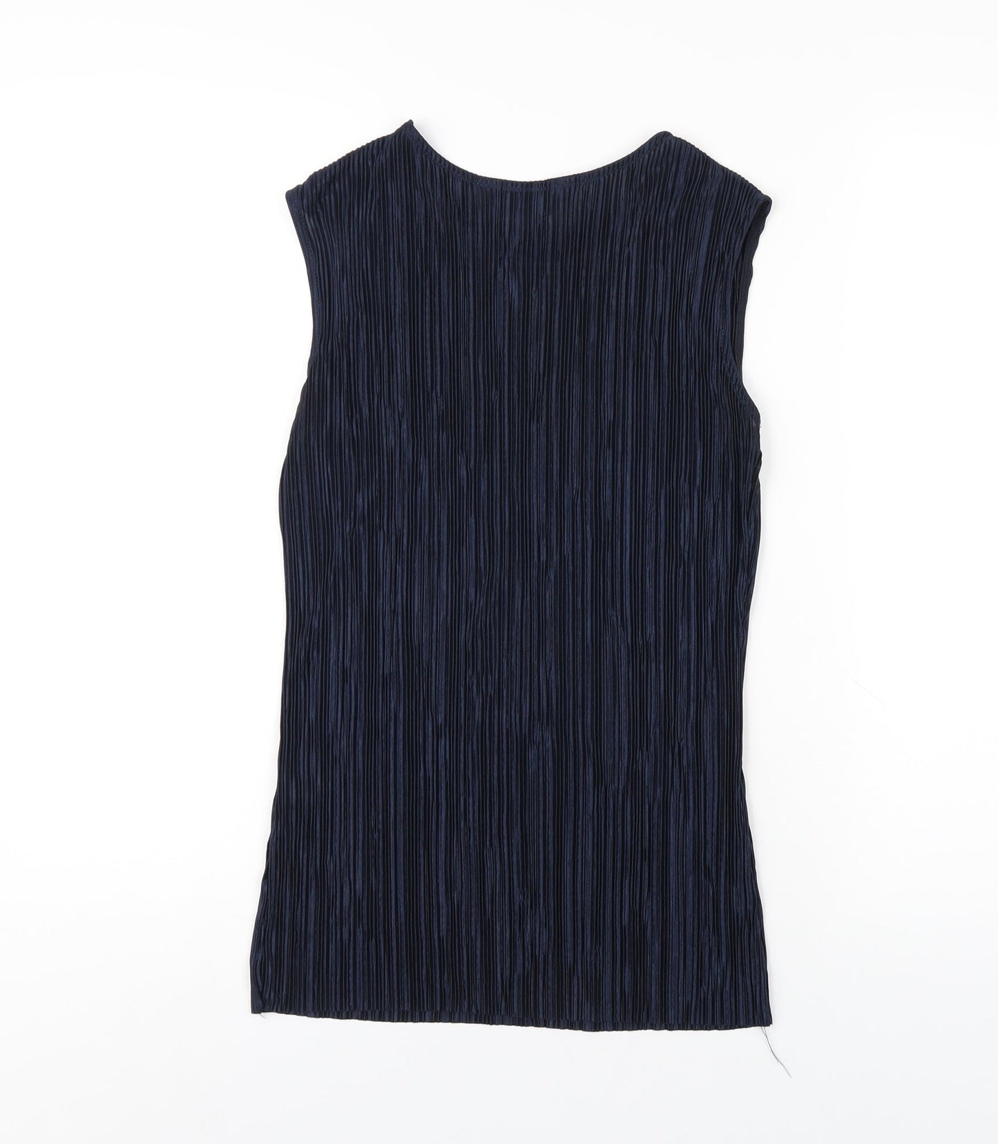 Dorothy Perkins Womens Blue Polyester Basic Tank Size 10 Round Neck