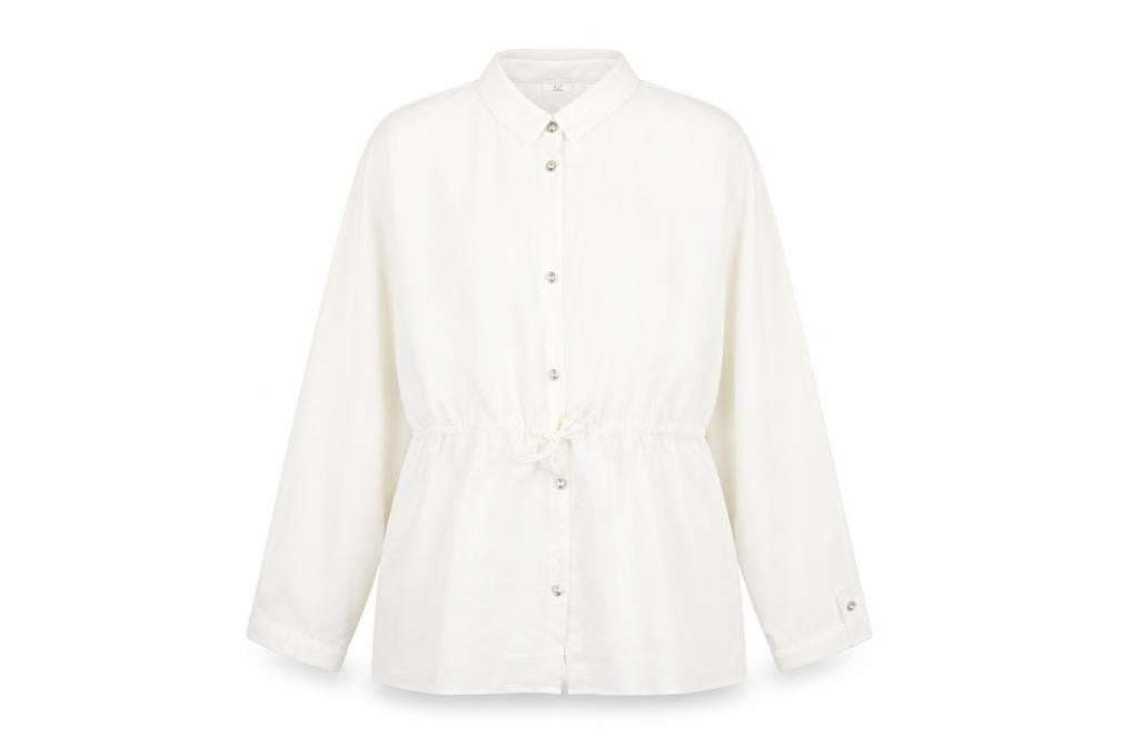 River Island Girls White Polyester Basic Button-Up Size 11-12 Years Collared Button