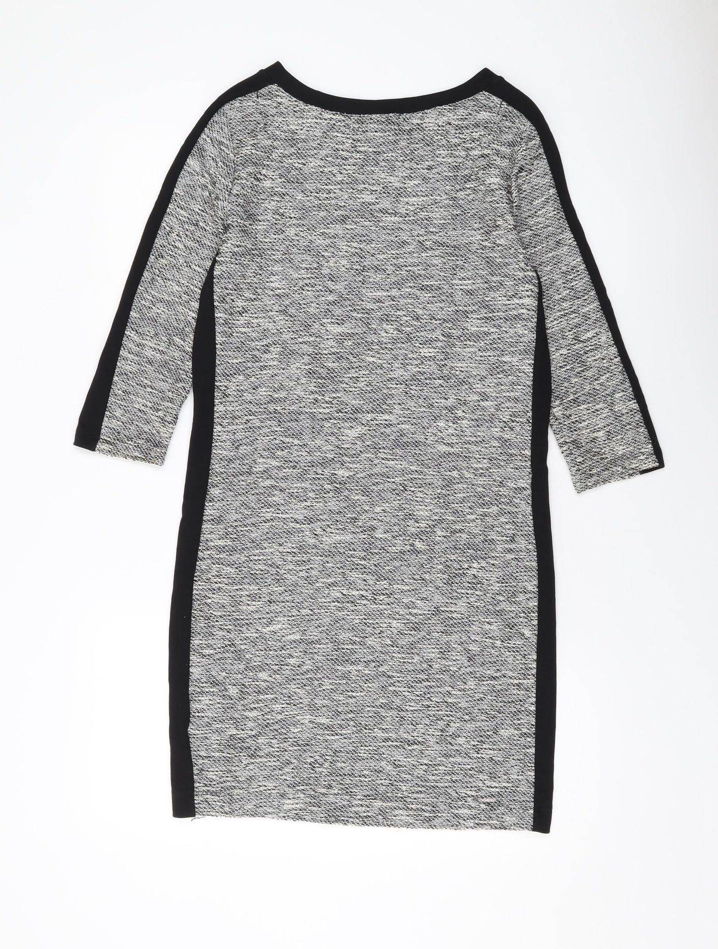 Marks and Spencer Womens Grey Polyester Sheath Size 10 Round Neck Pullover