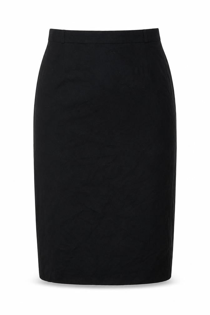 Made in Italy Womens Black Wool Straight & Pencil Skirt Size 30 in Zip
