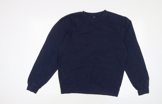 Kiabi Mens Blue Cotton Pullover Sweatshirt Size S
