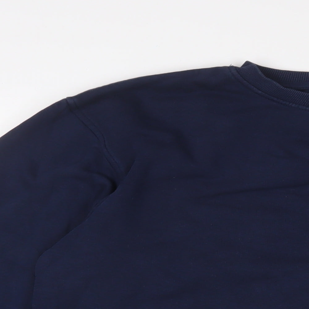 Kiabi Mens Blue Cotton Pullover Sweatshirt Size S