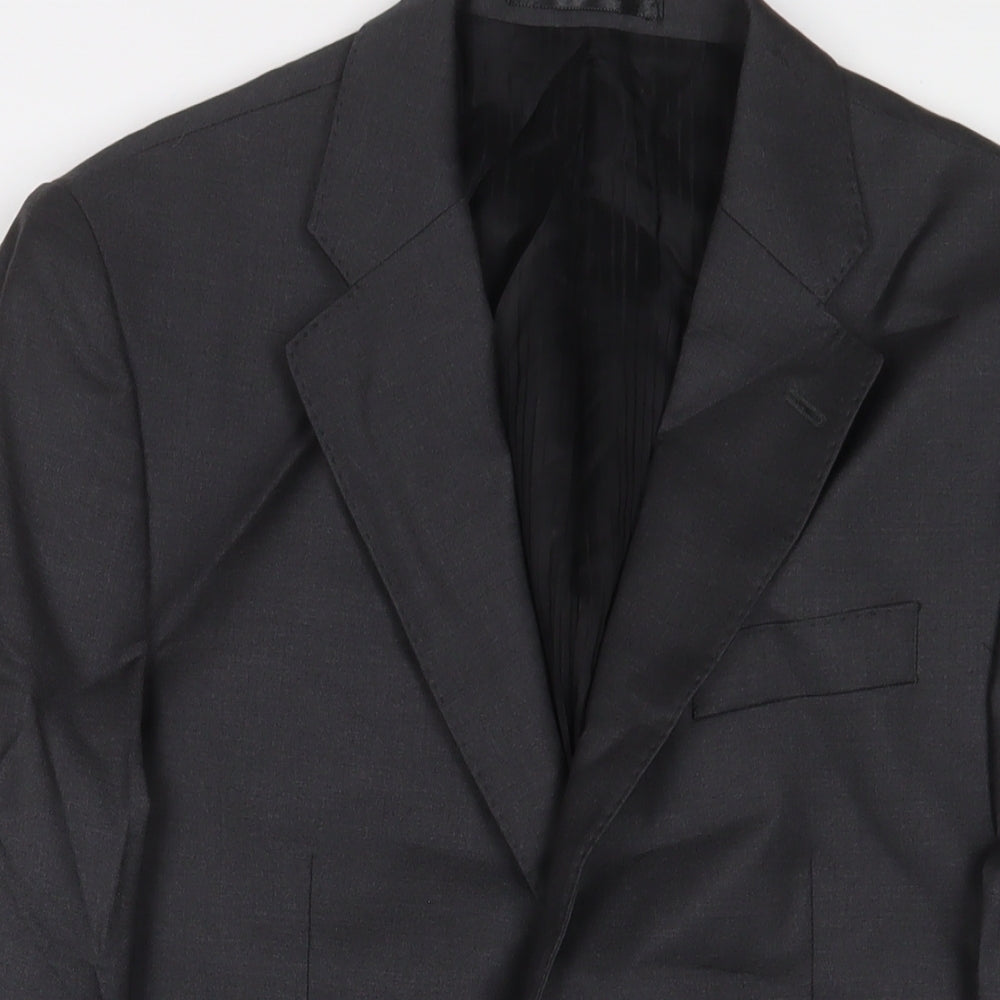 Lanificio Mens Grey Wool Jacket Suit Jacket Size 38 Regular