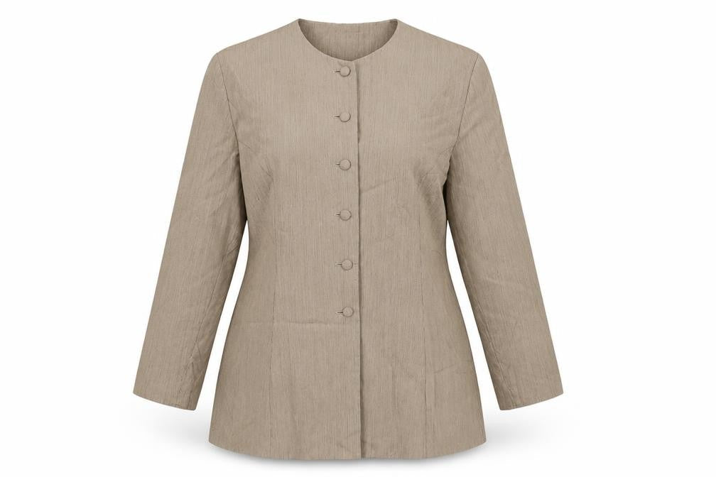 Ego Womens Brown Jacket Blazer Size 14 Button