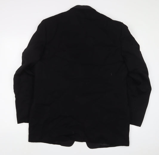 Maenson Mens Black Polyester Jacket Suit Jacket Size 44 Regular