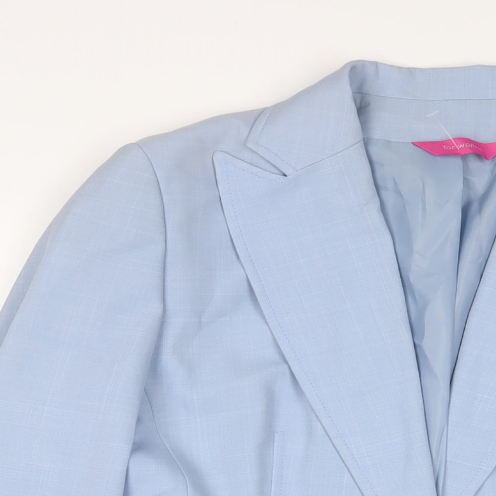 For Women Womens Blue Jacket Blazer Size 16 Button - Embroidered, Sequins